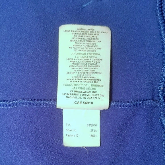 Indianapolis Colts Hooded Sweatshirt Blue Size M - Picture 6 of 6